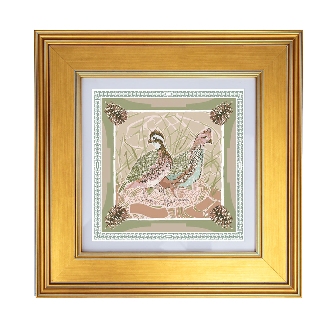 10" Framed Paper Scarf Design Artwork