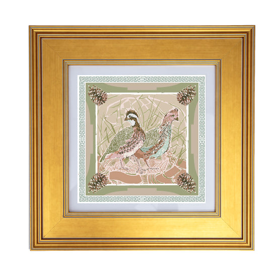 10" Framed Paper Scarf Design Artwork