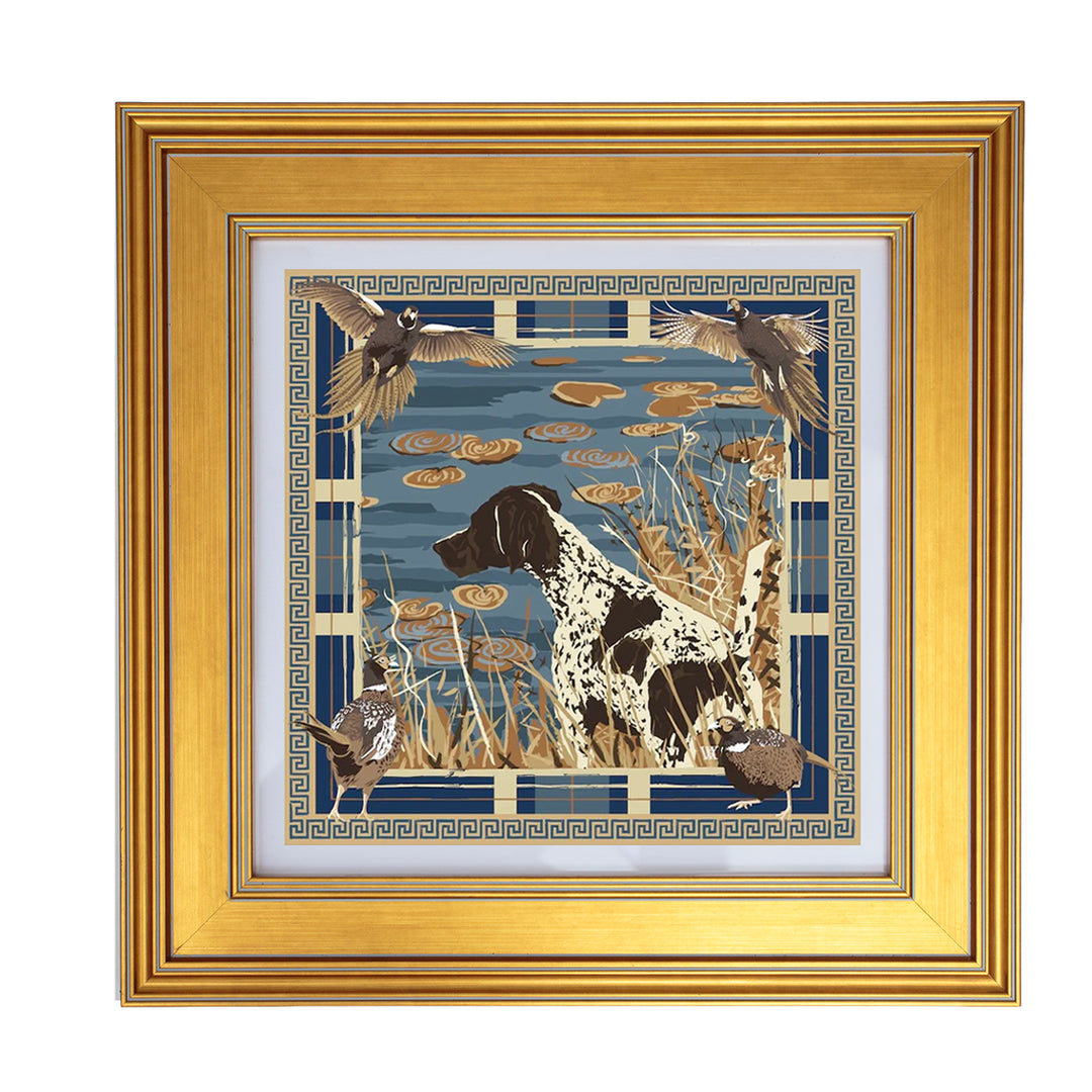 16" Framed Paper Scarf Design Artwork