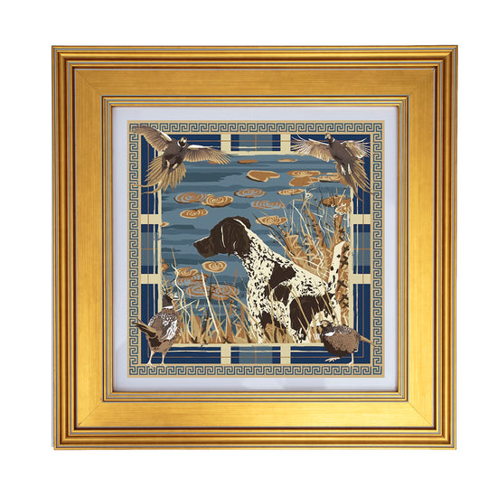 16" Framed Paper Scarf Design Artwork
