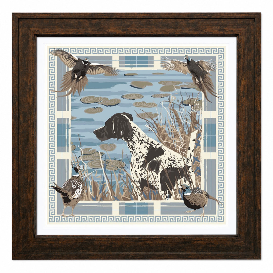 16" Framed Paper Scarf Design Artwork