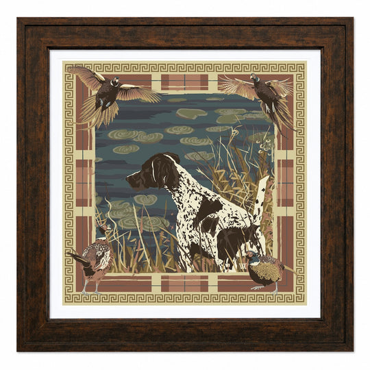 30" Framed Paper Scarf Design Artwork