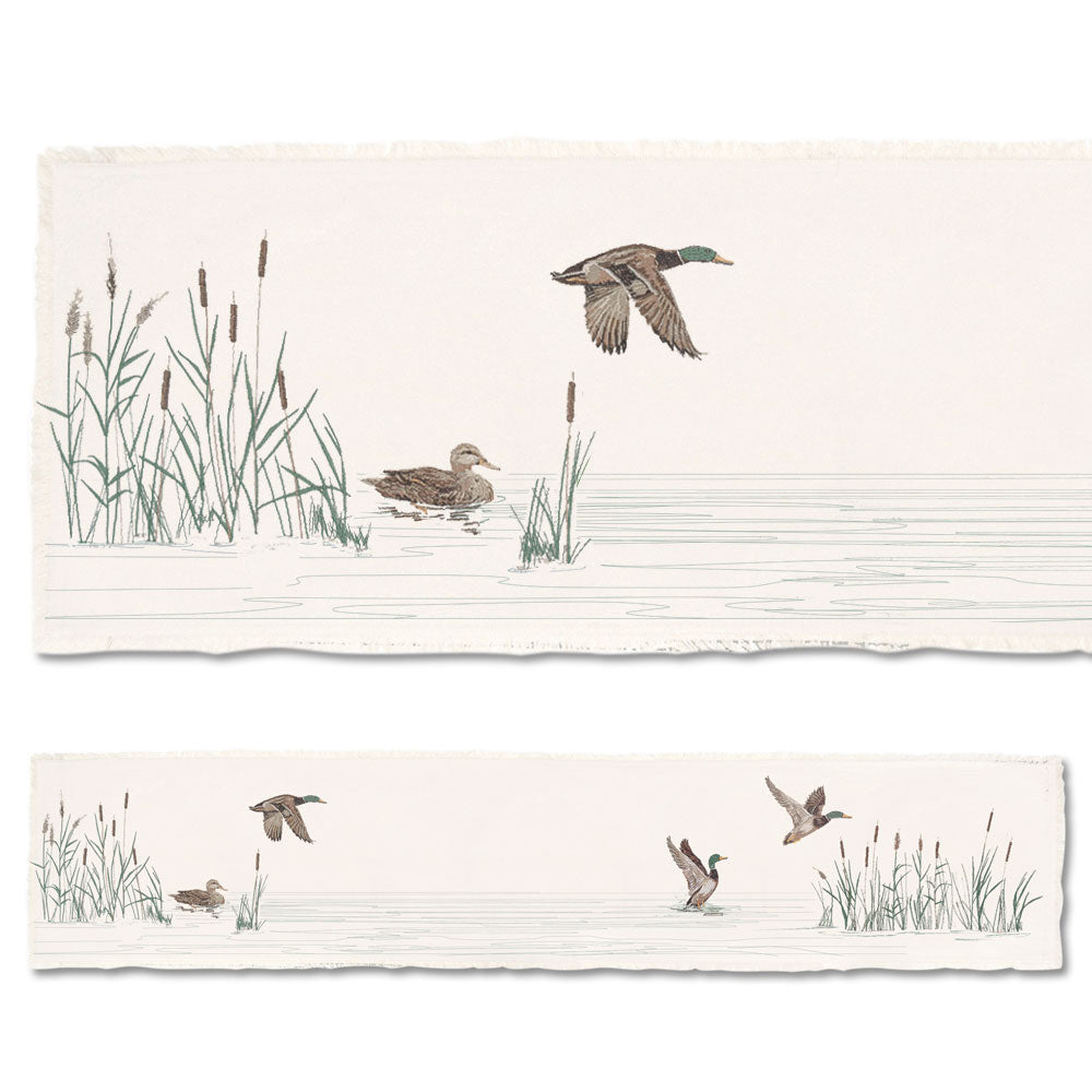 Game Bird Table Runner-Home/Giftware-Taking off Mallard Duck-Kevin's Fine Outdoor Gear & Apparel