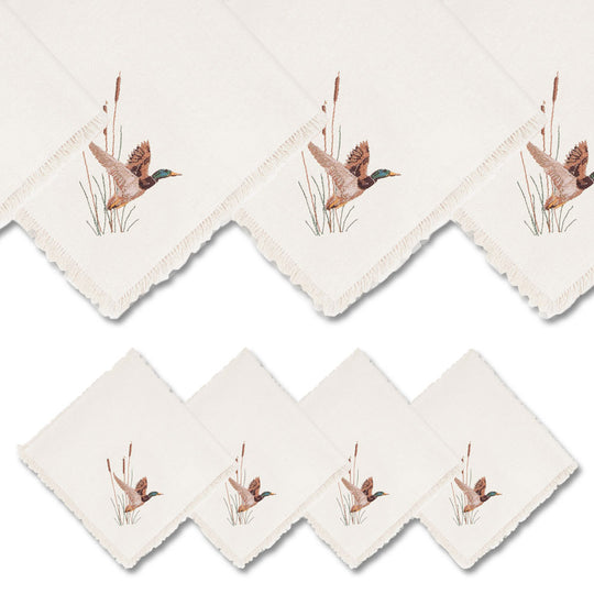 Linen Dinner Napkins (Set of 4)-Lifestyle-Taking off Duck-Kevin's Fine Outdoor Gear & Apparel