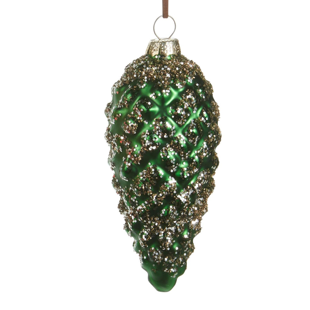 4.75" Glitter Pinecone Ornament
