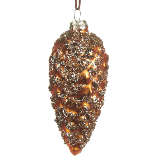 4.75" Glitter Pinecone Ornament