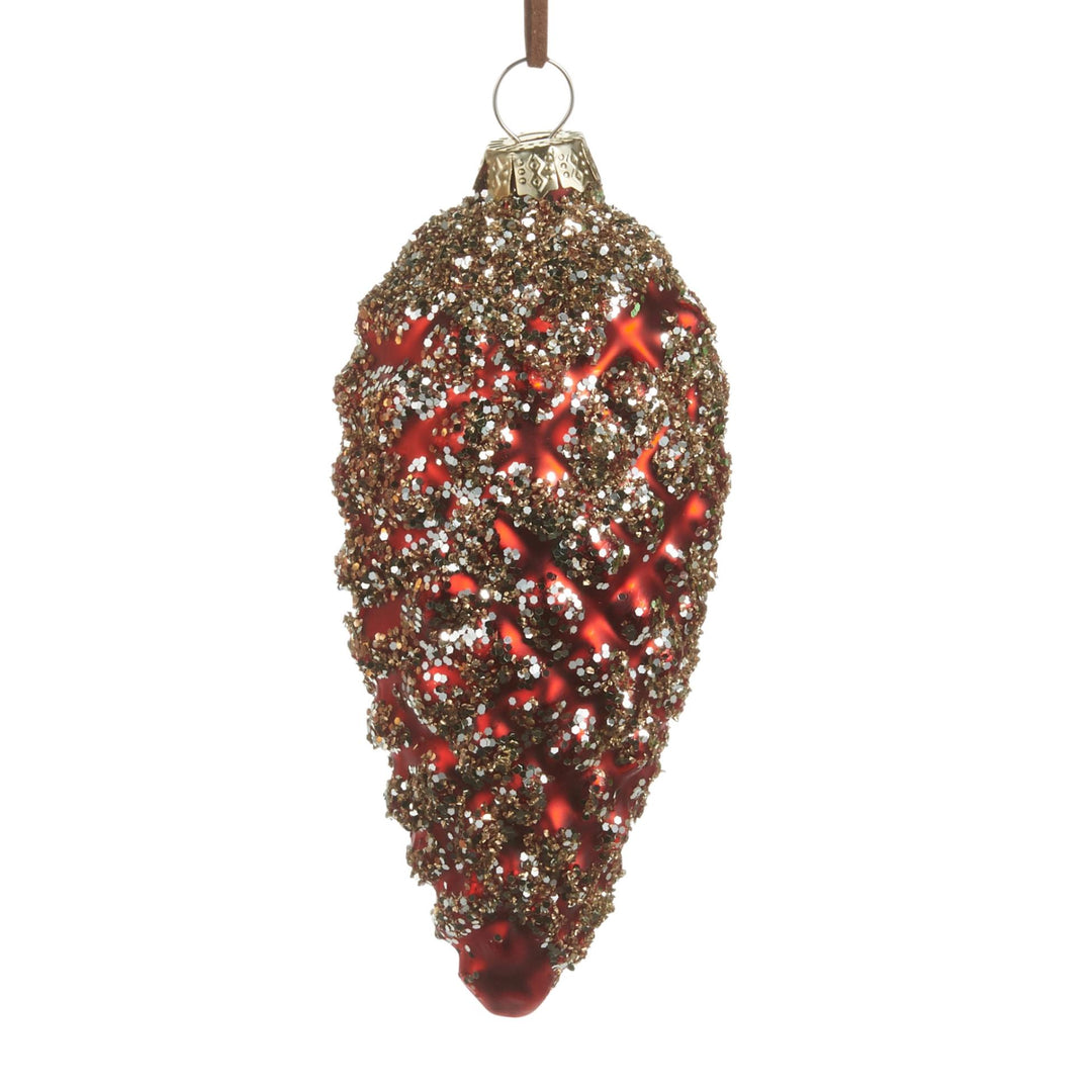 4.75" Glitter Pinecone Ornament