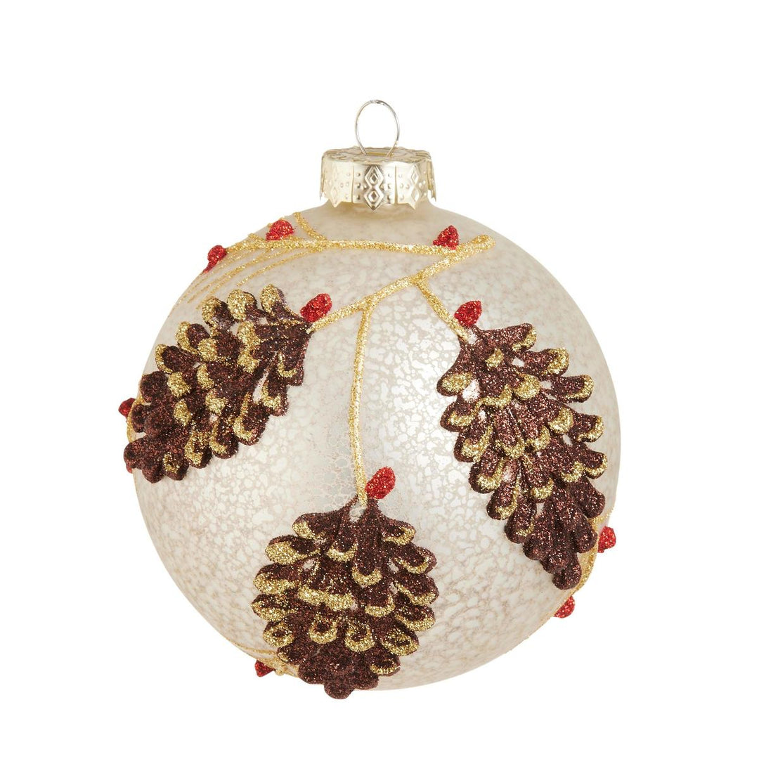 4" Mercury Glass Pinecone Ball Ornament-Home/Giftware-Kevin's Fine Outdoor Gear & Apparel