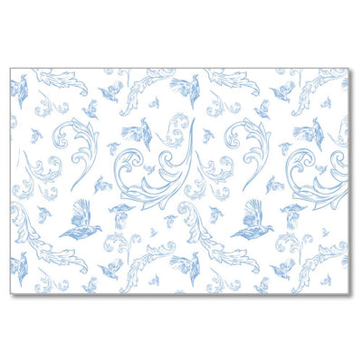 Kevin's Paper Placemats in Sporting Themes-Home/Giftware-BLUE QUAIL TOILE-Kevin's Fine Outdoor Gear & Apparel
