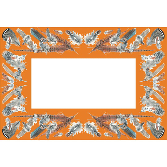 Kevin's Paper Placemats in Sporting Themes-Home/Giftware-Orange Feather-Kevin's Fine Outdoor Gear & Apparel