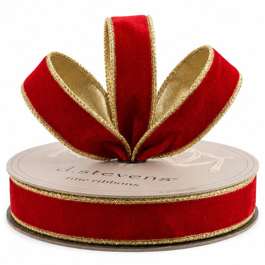 1" x 10yds Lush Velvet Metallic Ribbon-Home/Giftware-Kevin's Fine Outdoor Gear & Apparel