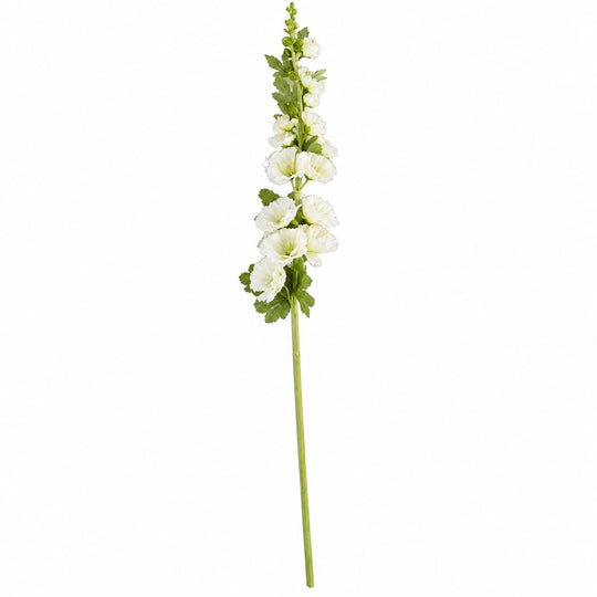 43" White Hollyhock Stem-Home/Giftware-Kevin's Fine Outdoor Gear & Apparel