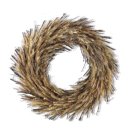 Round Dried Wheat and Twig Wreath-Home/Giftware-Medium-Kevin's Fine Outdoor Gear & Apparel