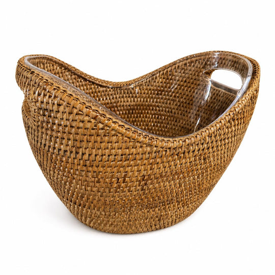Wicker Champagne Bucket with Acrylic Insert-Home/Giftware-Kevin's Fine Outdoor Gear & Apparel