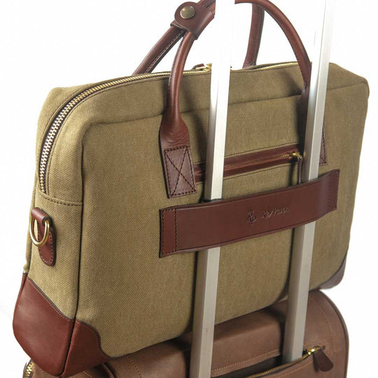Kevin's Canvas & Leather Excutive Briefcase-Luggage-Kevin's Fine Outdoor Gear & Apparel