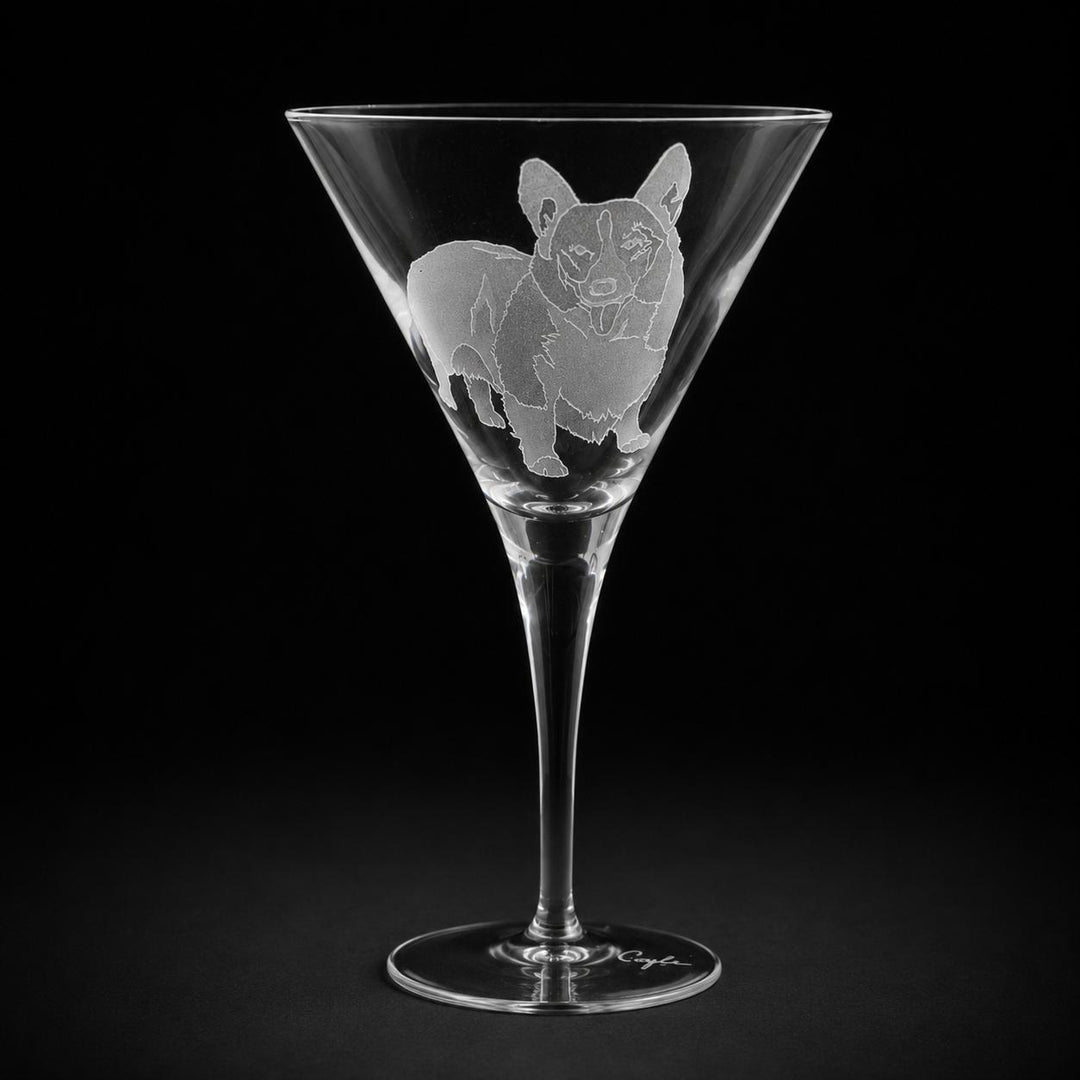 Kevin's Crystal Martini Glass-Home/Giftware-Corgi-Kevin's Fine Outdoor Gear & Apparel
