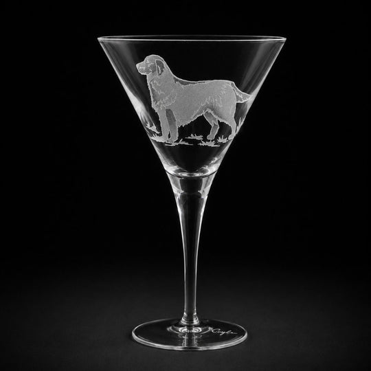 Kevin's Crystal Martini Glass-Home/Giftware-Golden Retriever-Kevin's Fine Outdoor Gear & Apparel