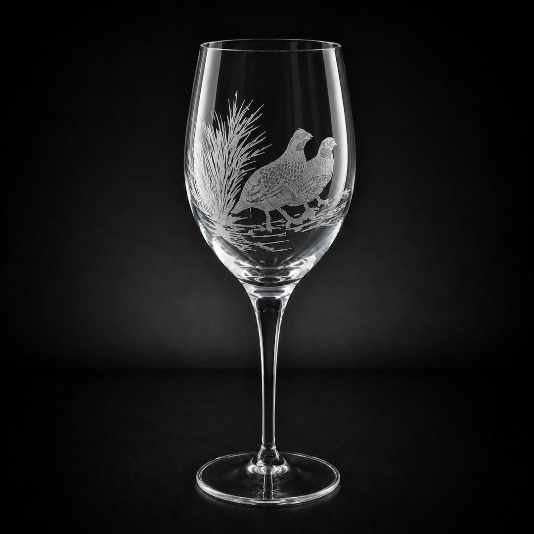 Kevin's Crystal 11 oz White Wine Glass-Home/Giftware-Bob White Quail-Kevin's Fine Outdoor Gear & Apparel