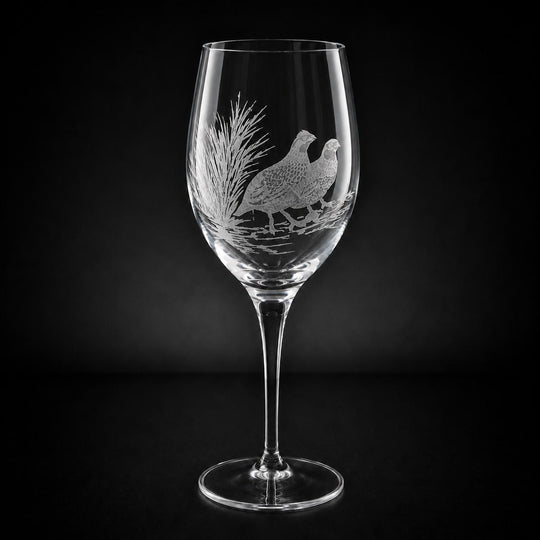 Kevin's Crystal 11 oz White Wine Glass-Home/Giftware-Bob White Quail-Kevin's Fine Outdoor Gear & Apparel