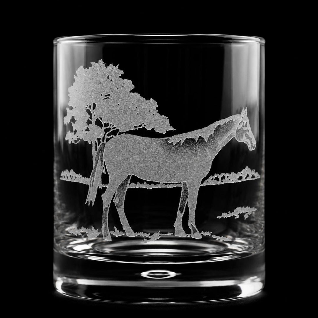 Kevin's Crystal 11 oz Old Fashioned Glass-Home/Giftware-Horse-Kevin's Fine Outdoor Gear & Apparel