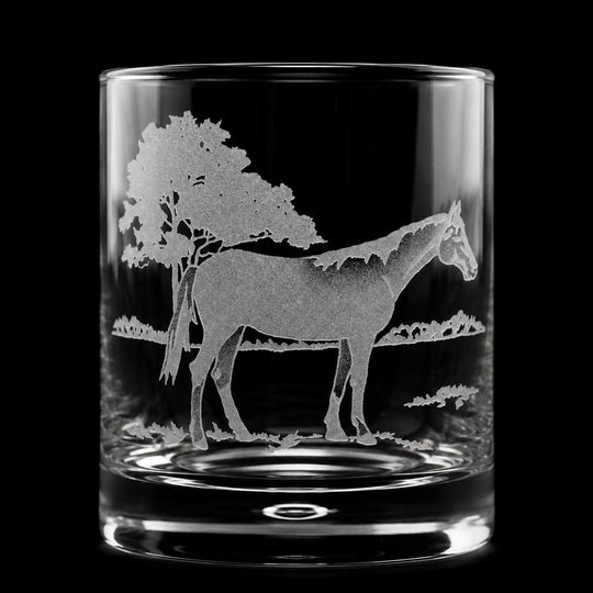 Kevin's Crystal 11 oz Old Fashioned Glass-Home/Giftware-Horse-Kevin's Fine Outdoor Gear & Apparel