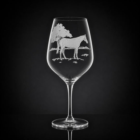 Kevin's Crystal 23 oz Red Wine Glass-Home/Giftware-Horse-Kevin's Fine Outdoor Gear & Apparel
