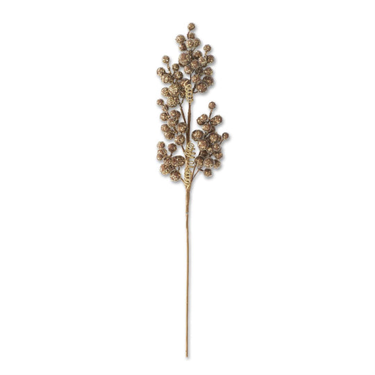 30.5" Brown & Gold Seed Beaded Berry Stem-Home/Giftware-Kevin's Fine Outdoor Gear & Apparel