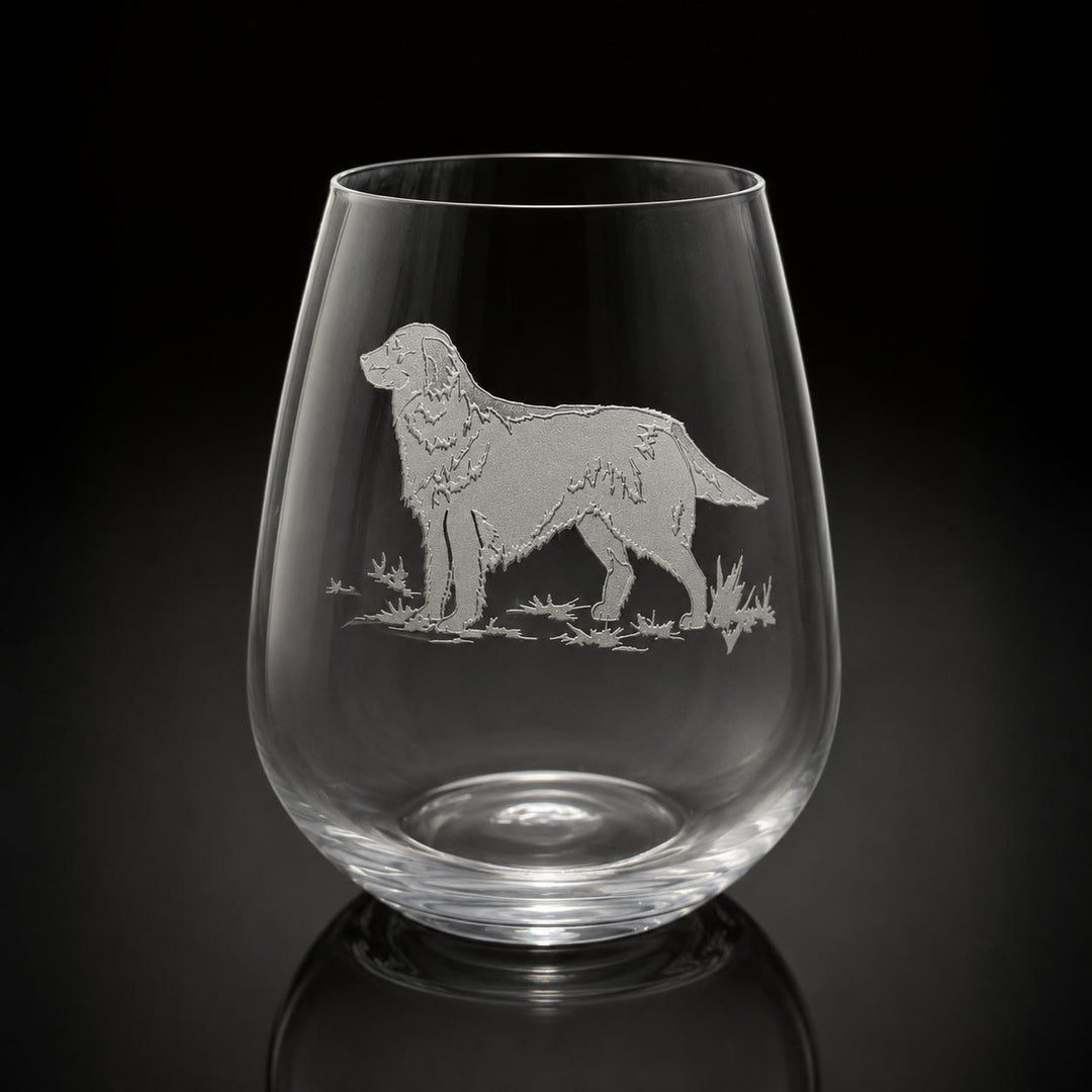 Kevin's Crystal Stemless Wine Glass-Home/Giftware-Golden Retriever-Kevin's Fine Outdoor Gear & Apparel