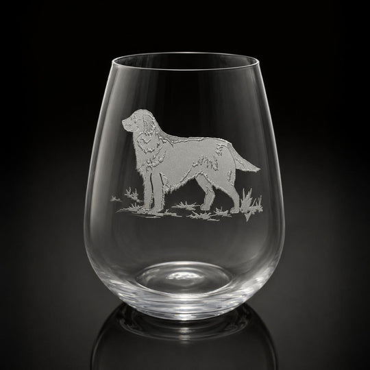 Kevin's Crystal Stemless Wine Glass-Home/Giftware-Golden Retriever-Kevin's Fine Outdoor Gear & Apparel