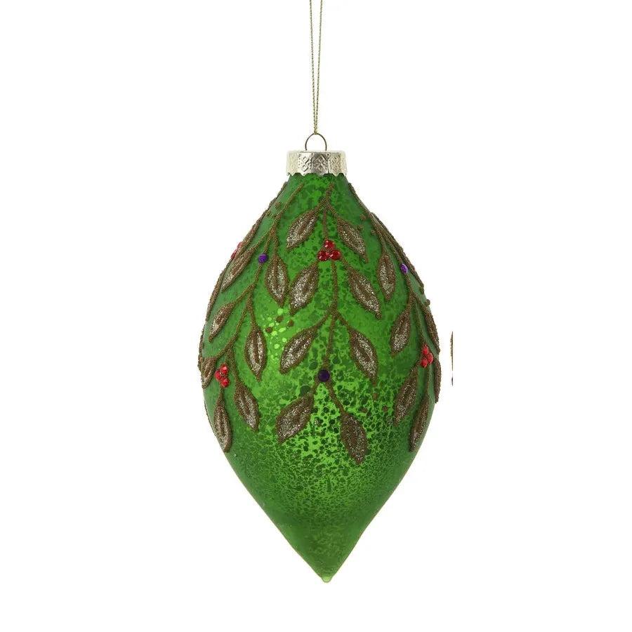 Textured Foilage Ball Ornament