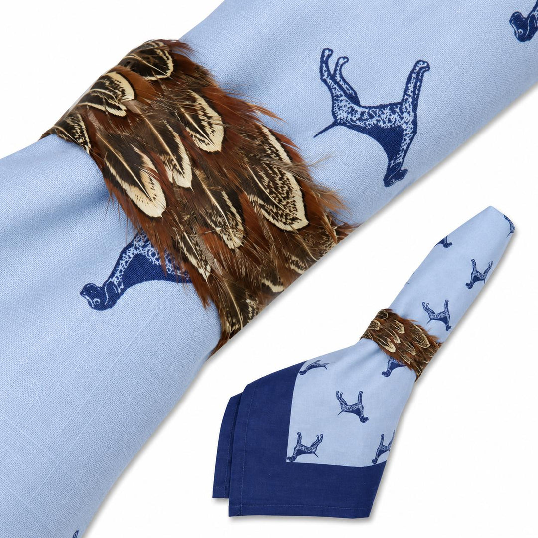 Kevin's Natural Pheasant Feather Napkin Ring (Set of 4)-Home/Giftware-Kevin's Fine Outdoor Gear & Apparel