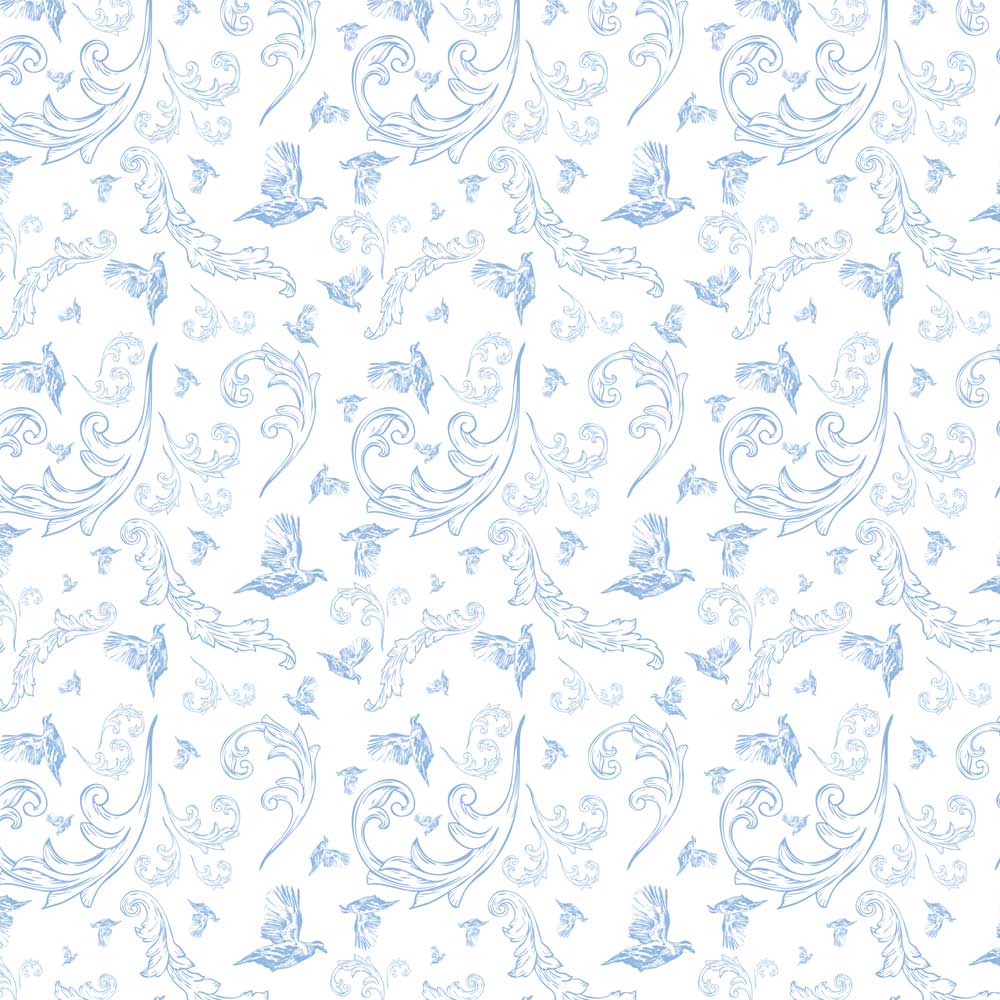 Kevin's Quail Toile Napkins-BLUE-Kevin's Fine Outdoor Gear & Apparel