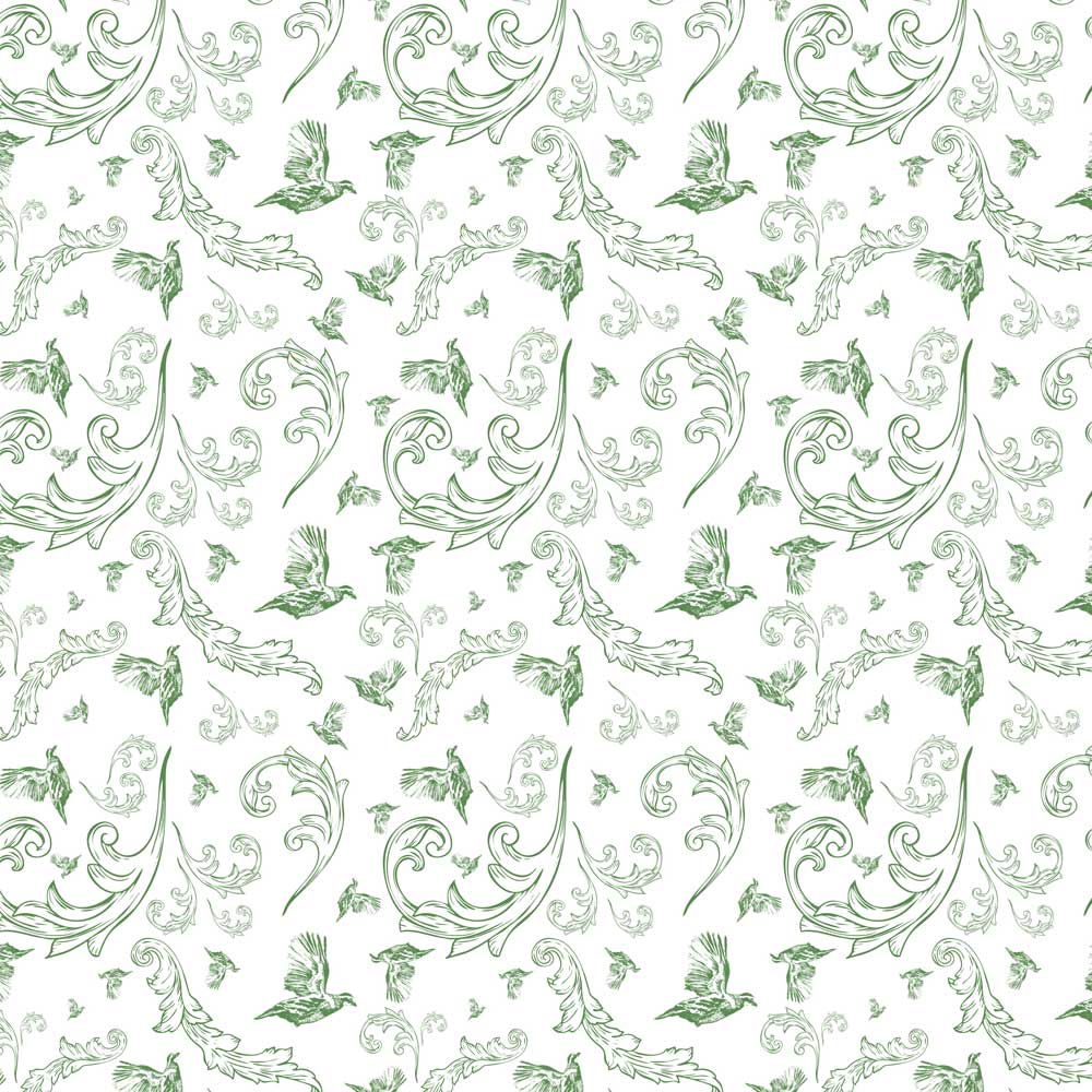 Kevin's Quail Toile Napkins-GREEN-Kevin's Fine Outdoor Gear & Apparel