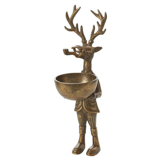 E+E Bronze Dish Stand-Home/Giftware-Frankie-4.75"x 6"x 16.25"-Kevin's Fine Outdoor Gear & Apparel