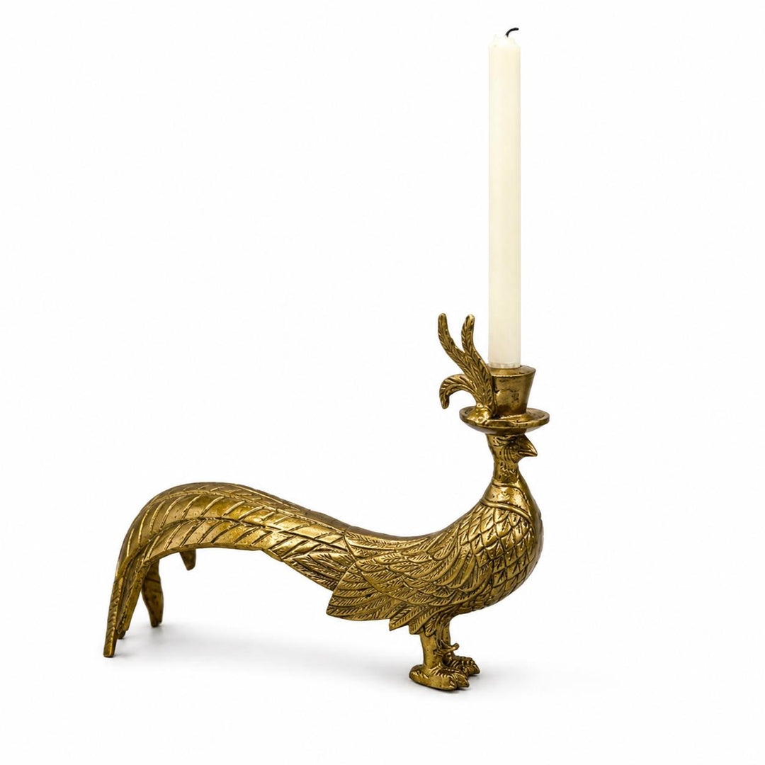 E+E Antique Gold Candlestick Holder-Home/Giftware-Kevin's Fine Outdoor Gear & Apparel
