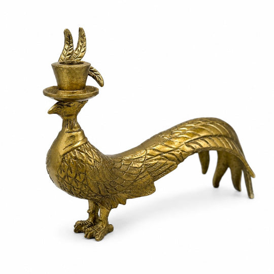 E+E Antique Gold Candlestick Holder-Home/Giftware-Emerson-8.25"-Kevin's Fine Outdoor Gear & Apparel