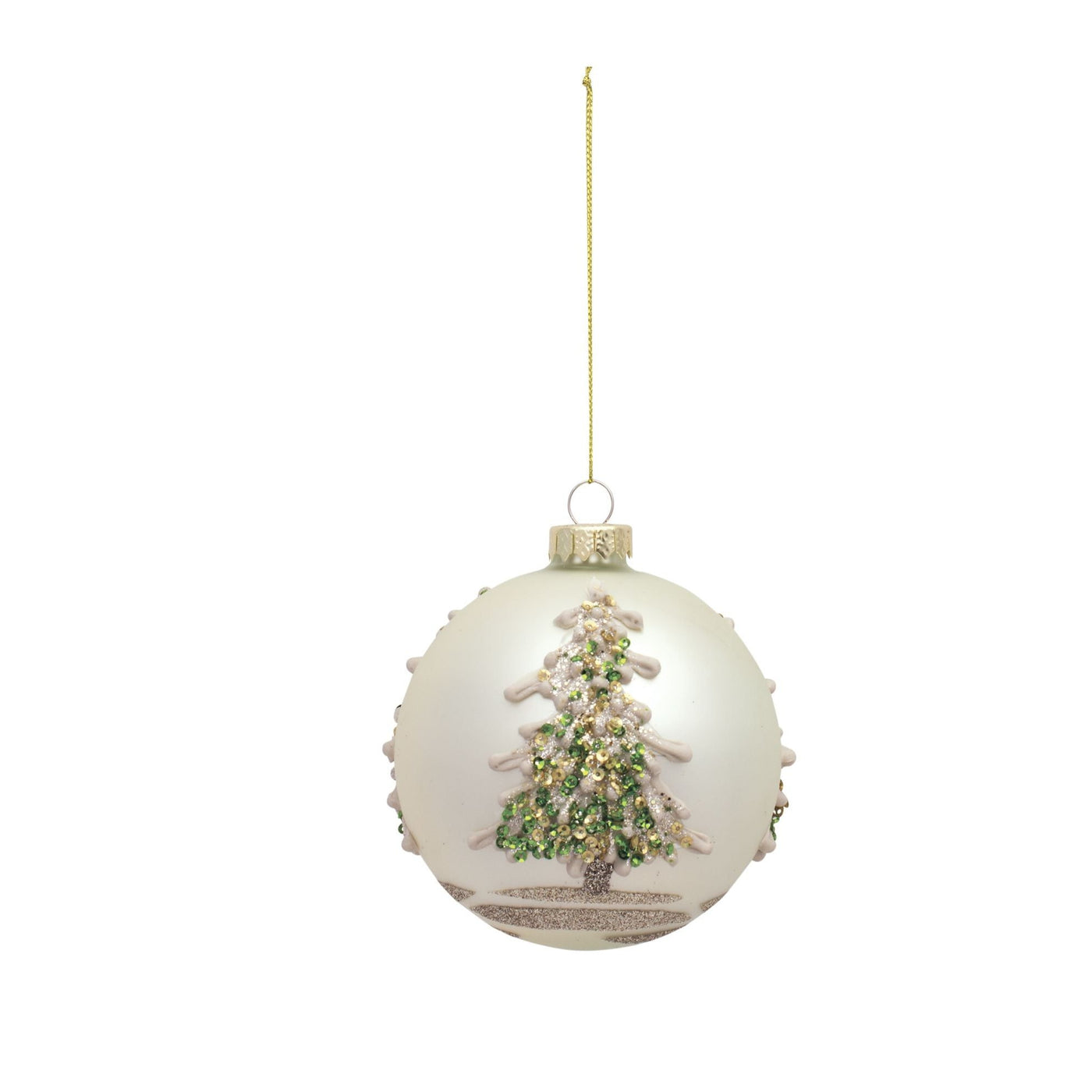 Glass Christmas Tree Ornament-Home/Giftware-Round-Kevin's Fine Outdoor Gear & Apparel