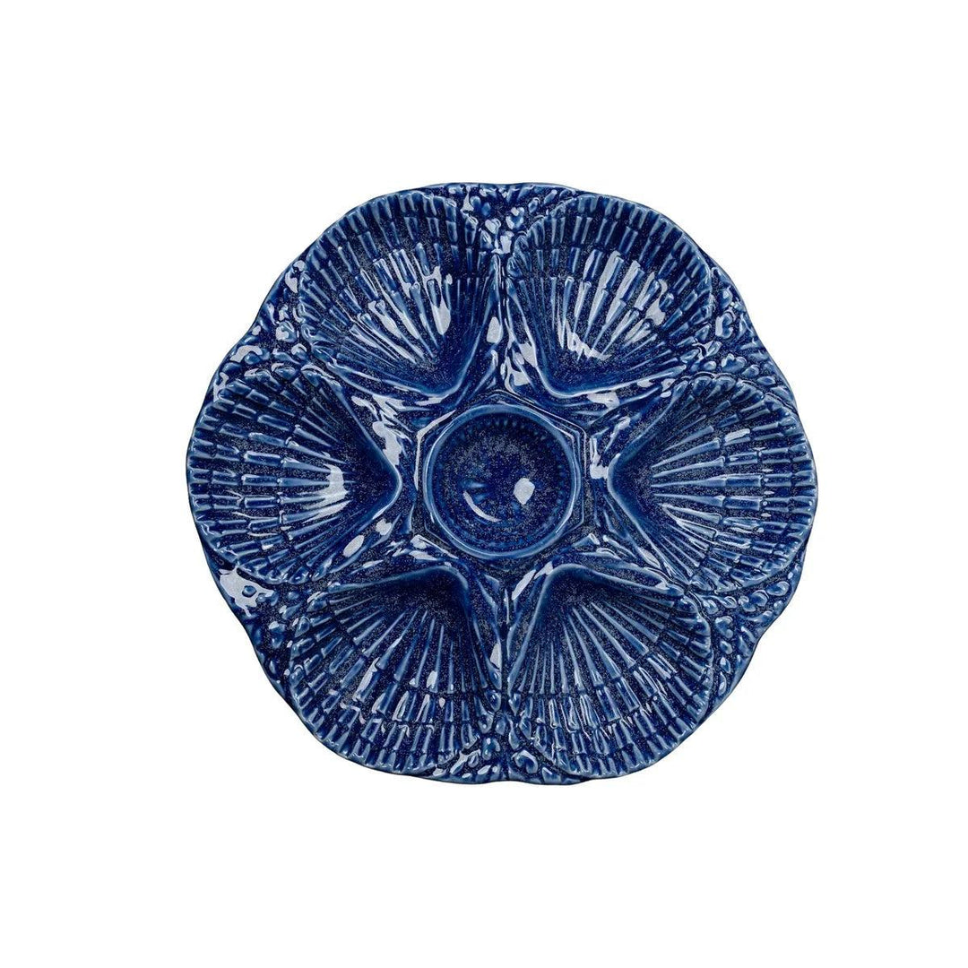 NOLA Oyster Plate-Home/Giftware-Cobalt Blue-Kevin's Fine Outdoor Gear & Apparel