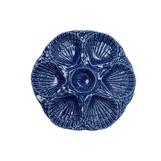 NOLA Oyster Plate-Home/Giftware-Cobalt Blue-Kevin's Fine Outdoor Gear & Apparel