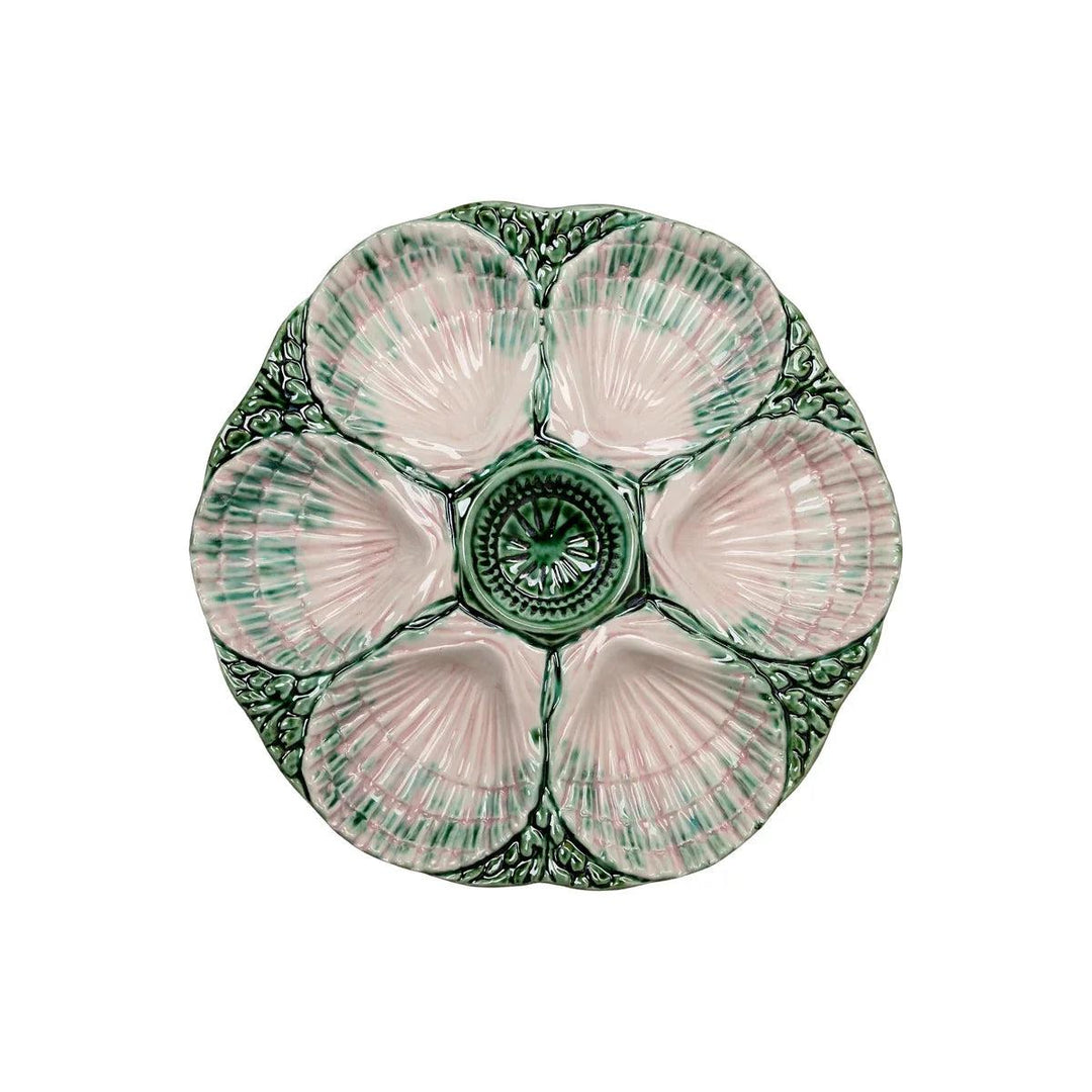 NOLA Oyster Plate-Home/Giftware-Pink & Green-Kevin's Fine Outdoor Gear & Apparel