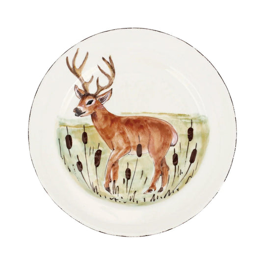 Vietri Wildlife Dinner Plate-Home/Giftware-DEER-Kevin's Fine Outdoor Gear & Apparel