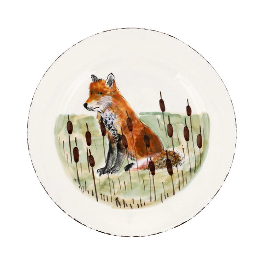 Vietri Wildlife Dinner Plate-Home/Giftware-FOX-Kevin's Fine Outdoor Gear & Apparel