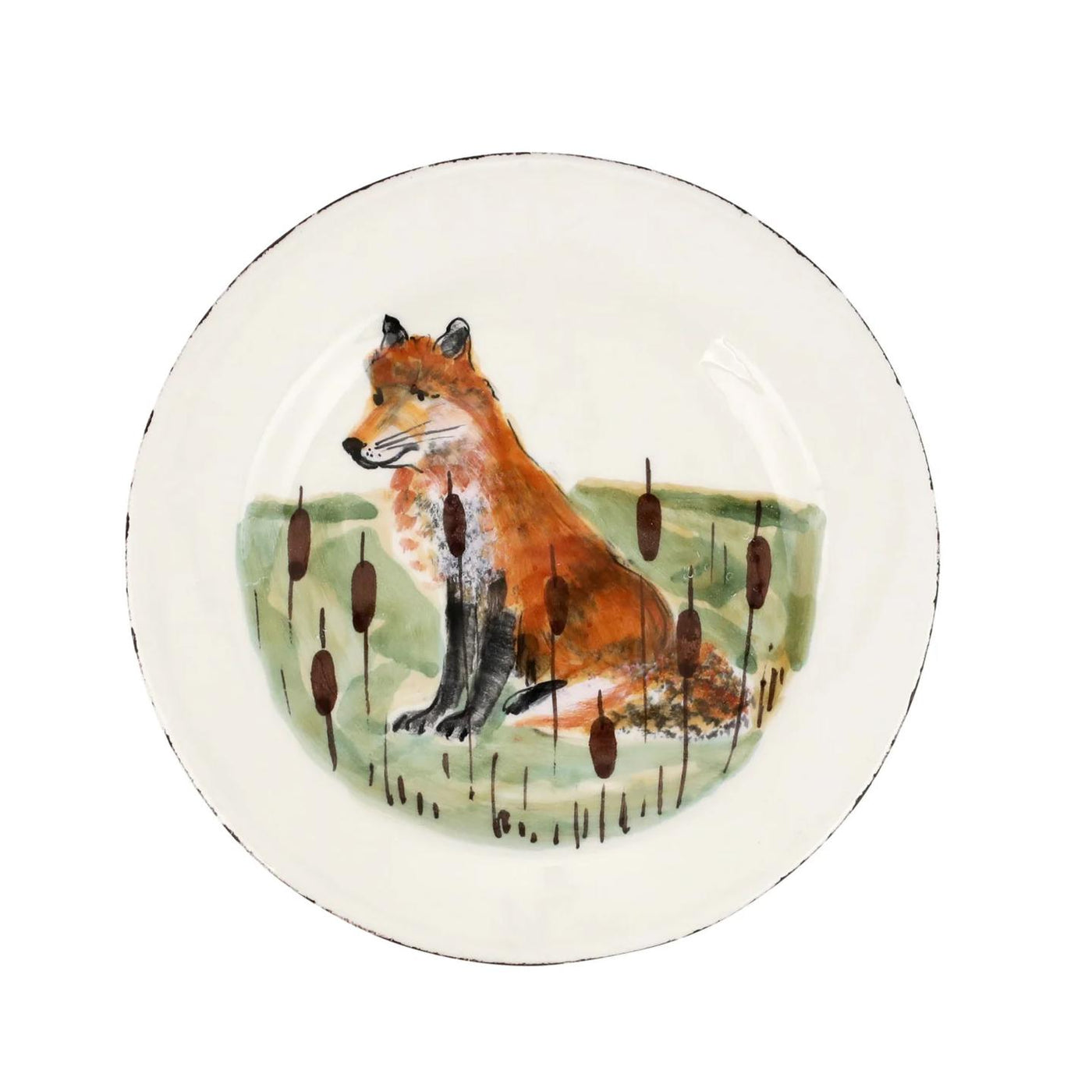 Vietri Wildlife Salad Plate-Home/Giftware-FOX-Kevin's Fine Outdoor Gear & Apparel