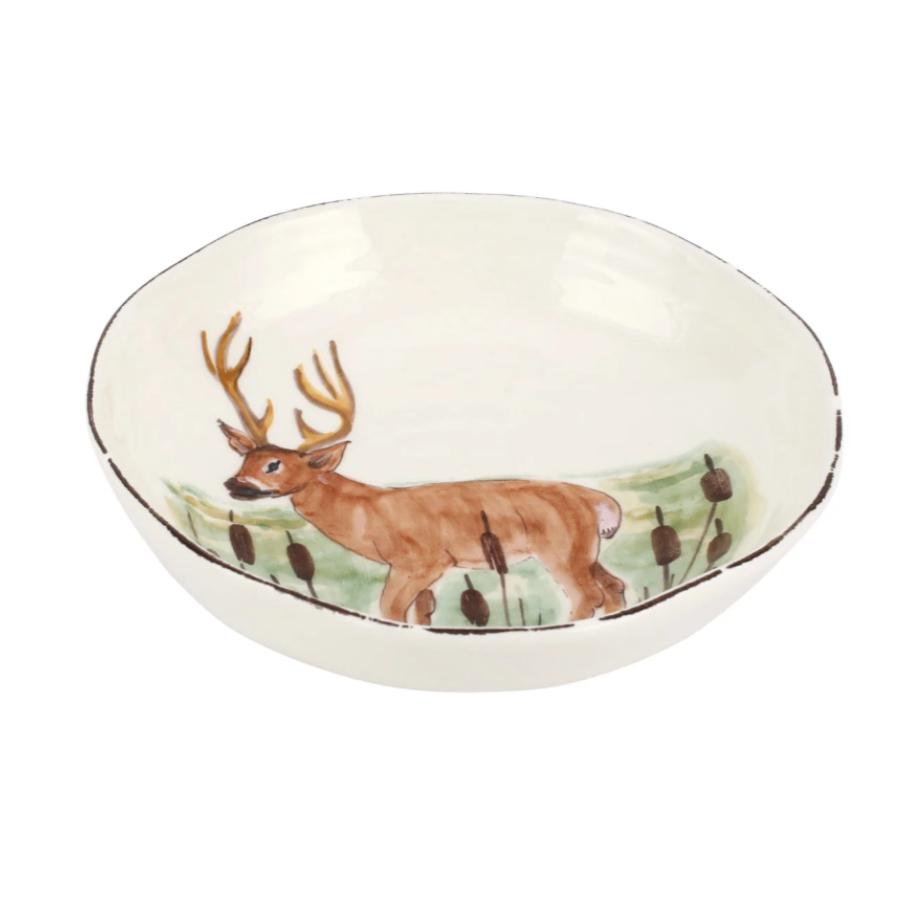 Vietri Wildlife Pasta Bowl-Home/Giftware-DEER-Kevin's Fine Outdoor Gear & Apparel
