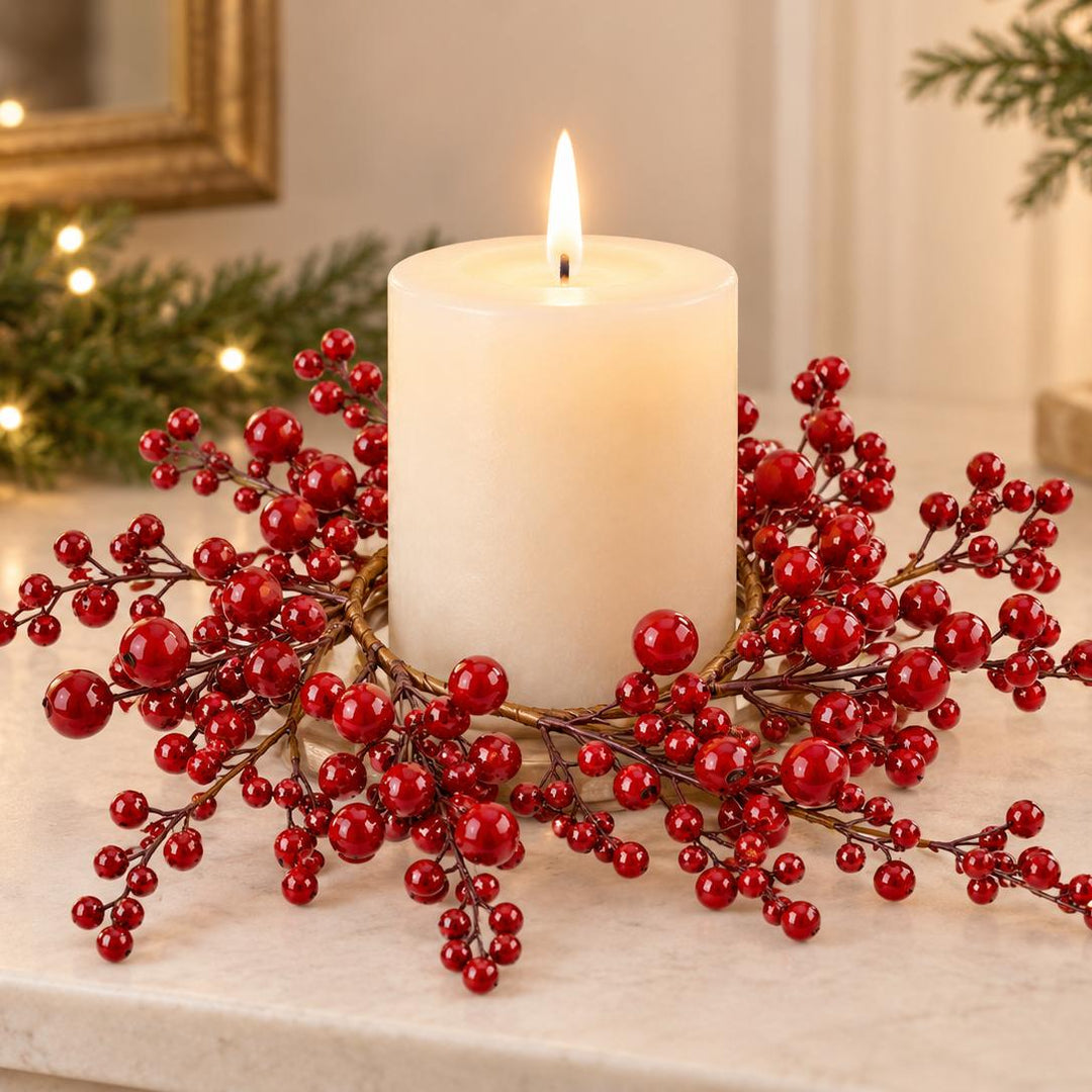 12" Wild Berry Candle Ring-Home/Giftware-Kevin's Fine Outdoor Gear & Apparel