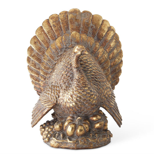 Resin Gold Antique Turkey-Home/Giftware-11.5"-Kevin's Fine Outdoor Gear & Apparel