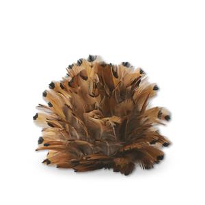 Rust Brown Feather Ball w/ Hanger-Home/Giftware-4 inch-Kevin's Fine Outdoor Gear & Apparel