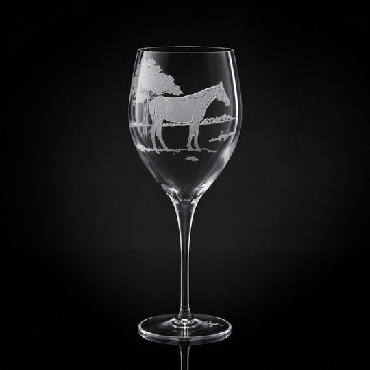 Kevin's Crystal 11 oz White Wine Glass-Home/Giftware-Horse-Kevin's Fine Outdoor Gear & Apparel
