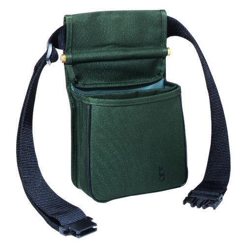 Bob Allen Original Divided Shell Pouch With Belt-Hunting/Outdoors-Green-Kevin's Fine Outdoor Gear & Apparel