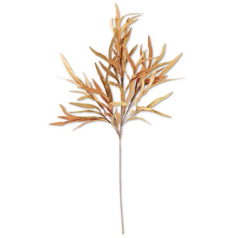 38" Orange & Tan Long Eva Leaves Stem-Home/Giftware-Kevin's Fine Outdoor Gear & Apparel